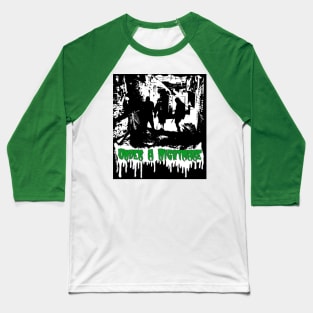 Cemetery Hallway Baseball T-Shirt